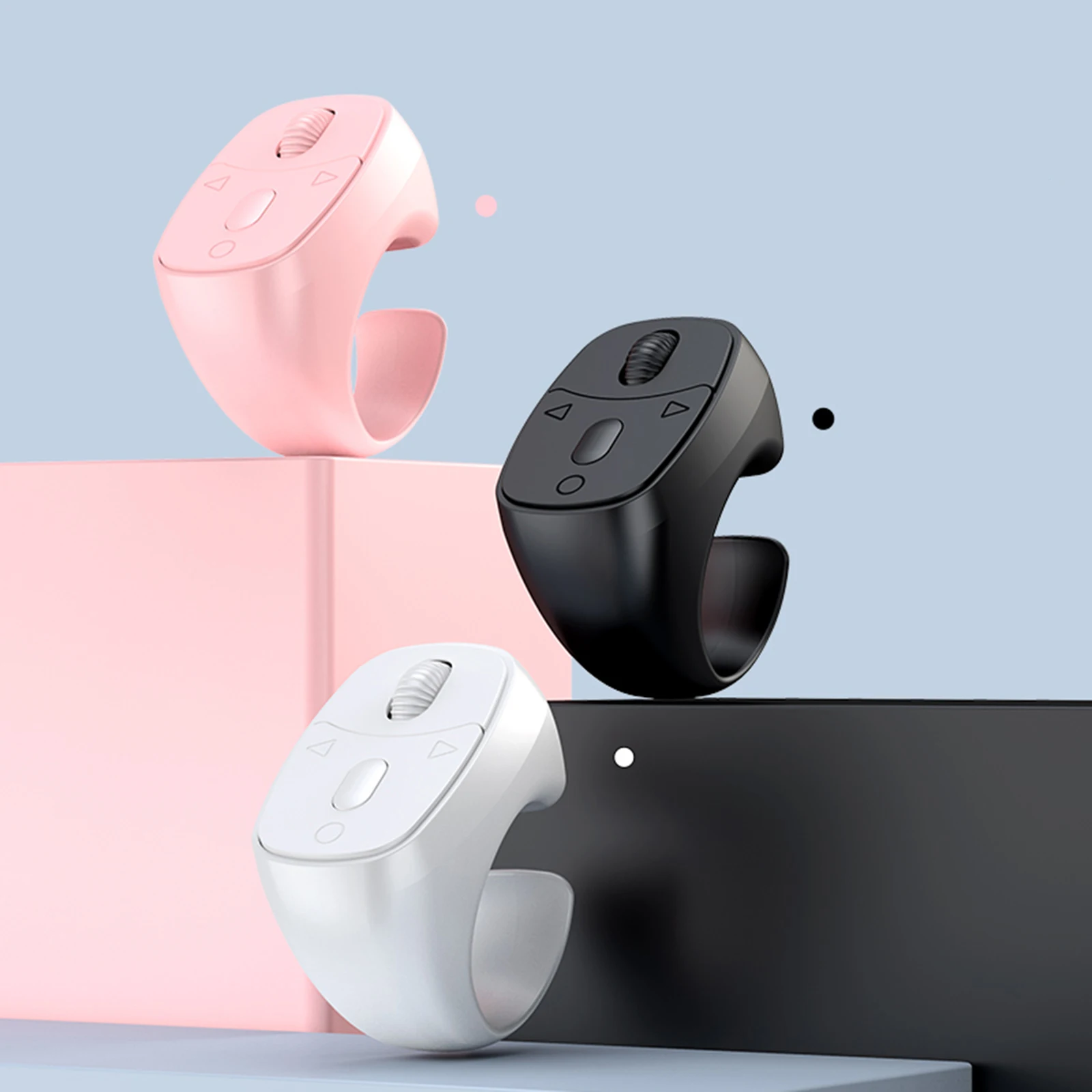 Pilot Bluetooth na palec (pierścień) – pilot do telefonu + scroll + selfie