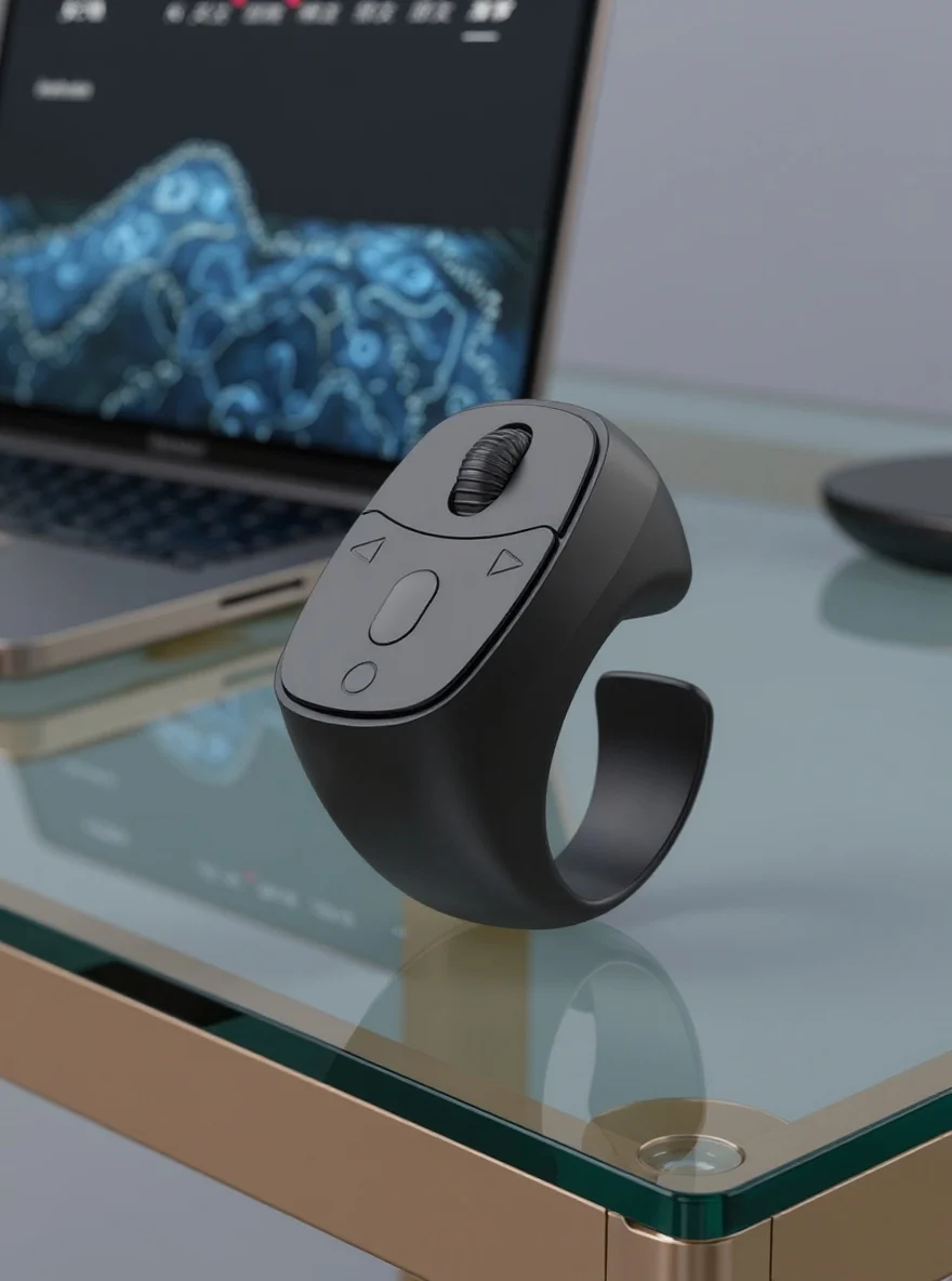 Pilot Bluetooth na palec (pierścień) – pilot do telefonu + scroll + selfie