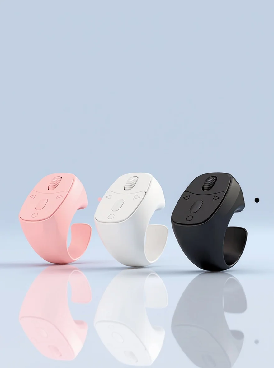 Pilot Bluetooth na palec (pierścień) – pilot do telefonu + scroll + selfie