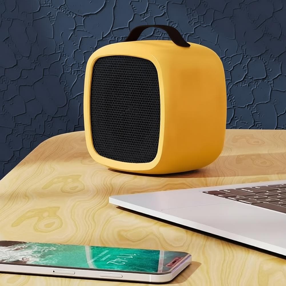 Przenośny Termowentylator Biurkowy 500 W PTC-Ceramic – Cichy, Szybkie Nagrzewanie, do Biura i Domu na Zimę